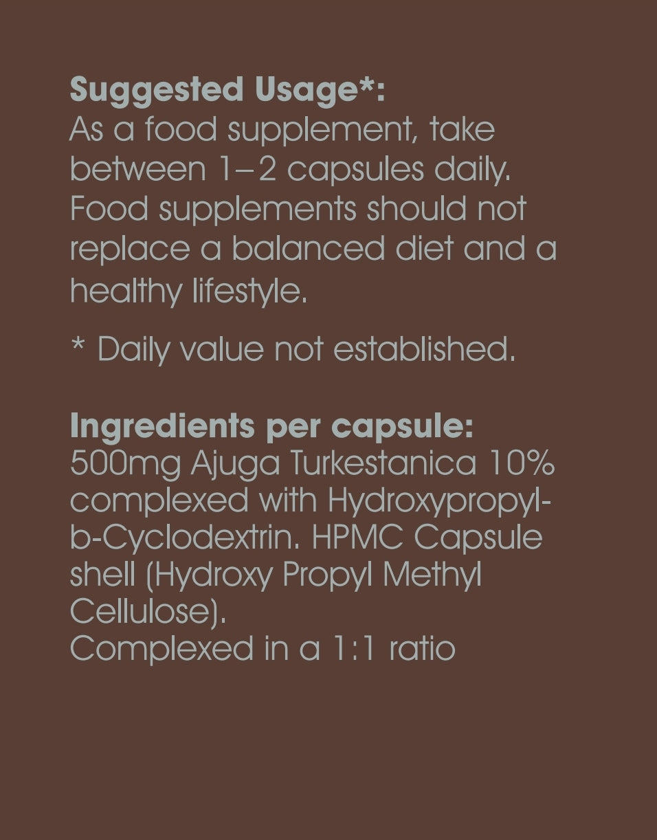 10%  Turkesterone complexed with Hydroxypropyl-β-Cyclodextrin