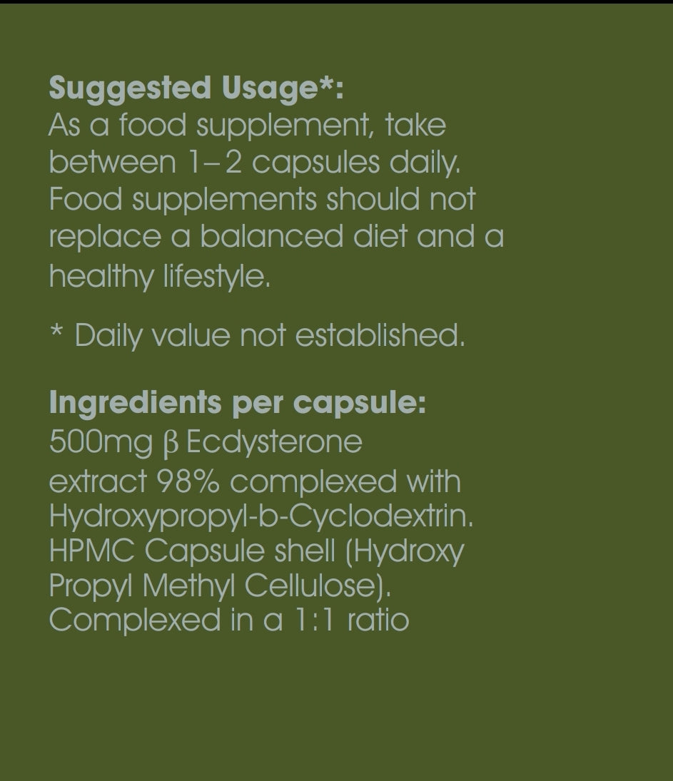98%  βEcdysterone complexed with Hydroxypropyl-β-Cyclodextrin